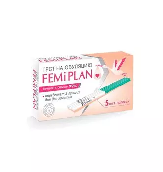 Femiplan Тест на овуляцию тест-полоска 5 шт
