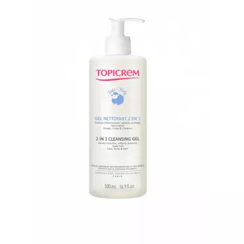 Topicrem Baby Гель очищающий 2в1 для тела и волос 500 мл