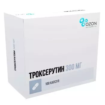 Троксерутин 300 мг капсулы 100 шт