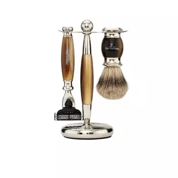 Truefitt Набор для бритья (кисть для бритья+станок Мак 3) Рог