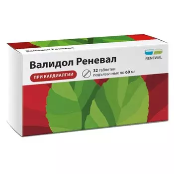 Валидол Реневал таб.подъязычн.60мг №32