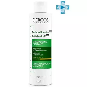 Vichy Dercos Шампунь-уход интенсивный против перхоти для сухих волос 200 мл