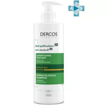 Vichy Dercos Шампунь-уход интенсивный против перхоти для сухих волос 390 мл