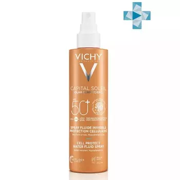 Vichy Capital Soleil Спрей-флюид солнцезащитный легкий SPF 50+ 200 мл