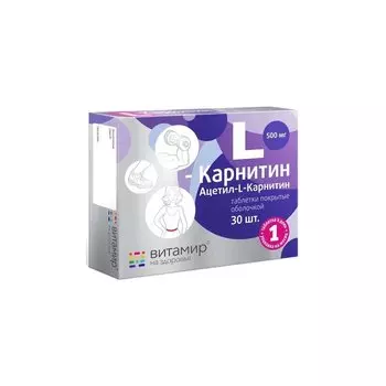 Vitamir L-Карнитин 500 мг таблетки 30 шт