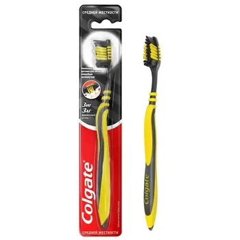 Colgate Зиг Заг Зубная щетка с древесным углем Средняя жесткость