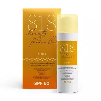 818 Beauty Formula Estiqe Солнцезащитный увлажняющий матирующий крем для лица SPF50 50мл