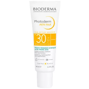 Биодерма (Bioderma) Фотодерм AKN SPF30 Матирующая эмульсия 40 мл