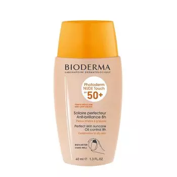 Bioderma Фотодерм Cолнцезащитный флюид с тоном SPF 50+ очень светлый оттенок 40мл
