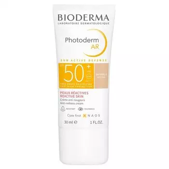 Bioderma Photoderm AR SPF50+ Солнцезащитный крем с тоном для кожи с покраснениями 30мл