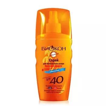 Биокон Солнце спрей для безопасного загара SPF40 160 мл