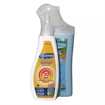 Биокрим Солнцезащитное молочко SPF 30 с триггером 200мл промо