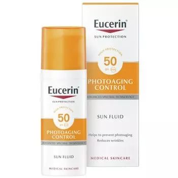 Eucerin Photoaging Control Флюид для лица солнцезащитный SPF50+ 50мл