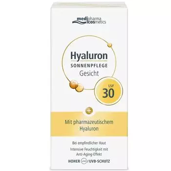 Медифарма Косметикс Hyaluron Крем для лица Солнцезащитный SPF30 50мл