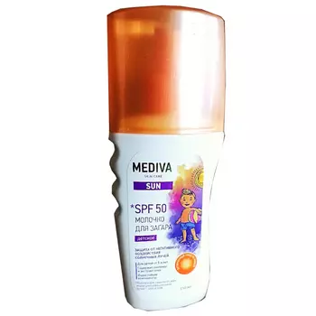 Mediva Sun молочко для загара детское spf-50 150мл