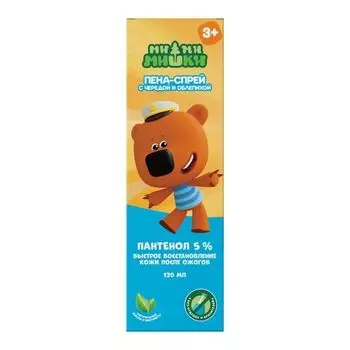 Ми-Ми-Мишки Пена-спрей пантенол с чередой и облепихой для лица и тела детская с 3 лет Beauty Care 130мл