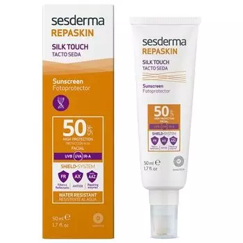 Sesderma Repaskin Silk Touch Facial SPF50 Средство солнцезащитное с нежностью шелка для лица 50мл