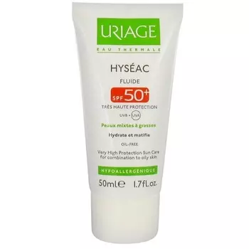 Uriage (Урьяж) Исеак Солнцезащитная эмульсия SPF50+ 50мл