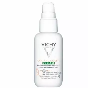 Vichy Капиталь Солей UV-Clear Невесомый солнцезащитный флюид для лица против несовершенств SPF50+ 40мл