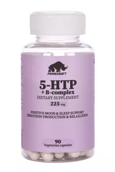 5-HTP+B-complex Prime Kraft капсулированный 5-гидрокситриптофан, 630 мг, 90 шт, капсулы (4627157357748)