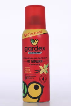 Аэрозоль Гардекс Экстрим мошек/комаров с винилином, 100 мл, (0151)