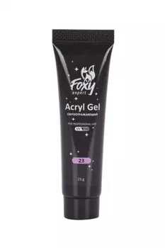 Акрил-гель FOXY EXPERT LUMI д/наращив/укреплен ногтей светится в темноте 15 г