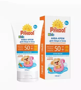 Аква-крем Пикул д/детей солнцезащитный SPF 50+ (с 0 мес), 150 мл