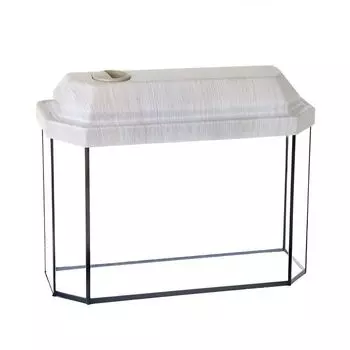 Аквариум панорамный с крышкой 25 литров 44х18,5х31/36,5 см беленый дуб