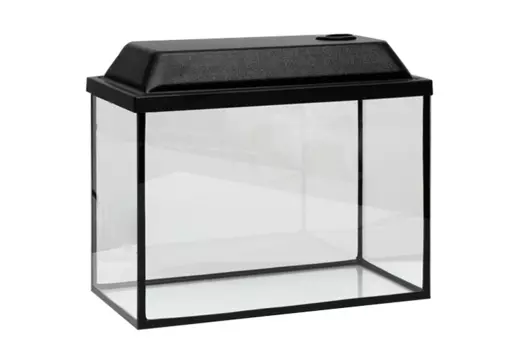 Аквариум прямоугольный Атолл с крышкой 24 литра 40х21х29/34,5 см чёрный