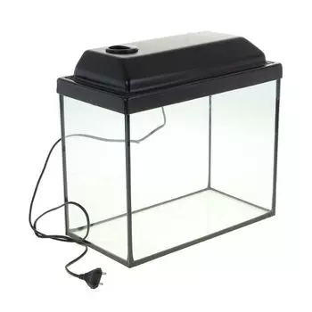 Аквариум прямоугольный с крышкой 20 литров 36 х 19 х 29/34.5 см венге