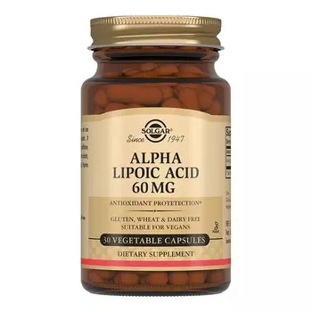 Альфа-липоевая кислота, 30 шт, капсулы