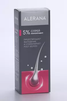 Алерана 5%, 60 мл, спрей для наружного применения