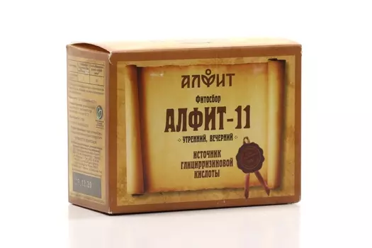 Алфит-11 Легочный утренний/вечерний 2 г, 60 шт, брикеты БАД