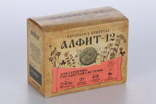 Алфит-12 Сердечный, 2 г, 60 шт, БАД