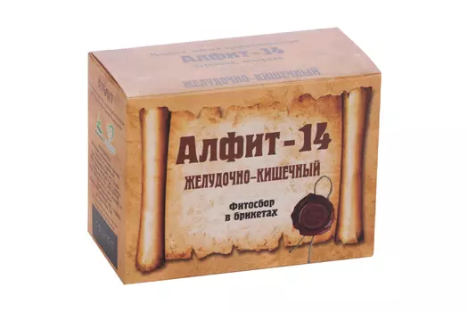 Алфит-14 желудочно-кишечный, 2 г, 60 шт