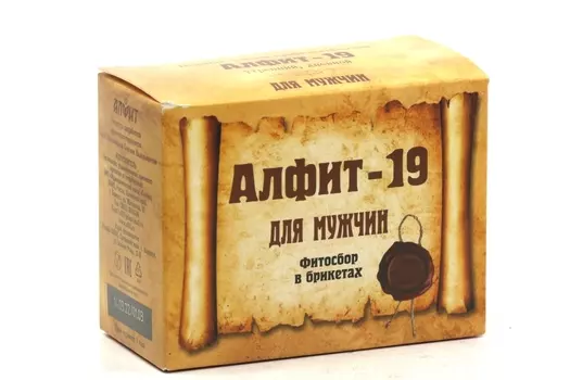Алфит-19 д/мужчин профилактический утро/день, 2 г, 60 шт