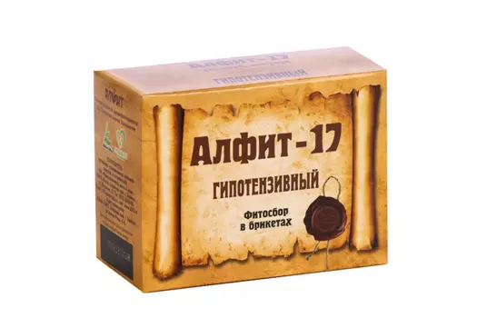 Алфит Гипотензивный-17, 2 г, 60 шт