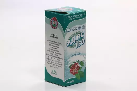 Аллергопент Эдас-130, 25 мл, капли гомеопатические
