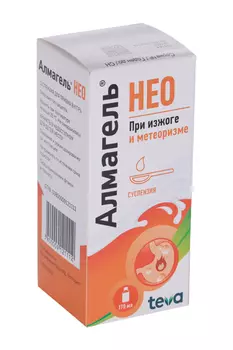 Алмагель Нео, 170 мл, суспензия для приема внутрь