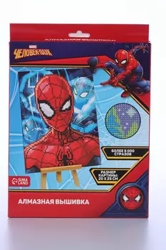 Алмазная вышивка MARVEL д/детей Человек-Паук