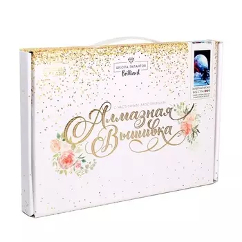 Алмазная вышивка Школа талантов с частичным заполнением Загадочный космос 20х30 см на холсте