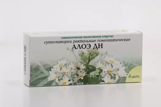 Алоэ ДН, 6 шт, суппозитории ректальные гомеопатические