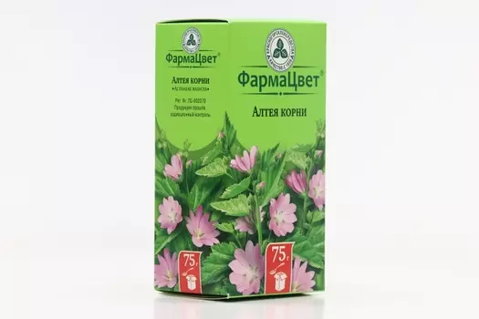 Алтея корни ФармаЦвет, 75 г, сырье растительное измельченное