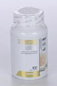 Аминокислота MAXLER L-Tyrosine, 500 мг, 100 шт, капсулы
