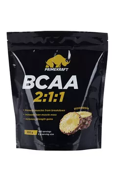 Аминокислоты BCAA 2:1:1 Prime Kraft 100 порций ананас, 500 г