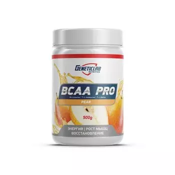 Аминокислоты "БЦАА ПРО" со вкусом "Груша" - 500 г / уп - Geneticlab