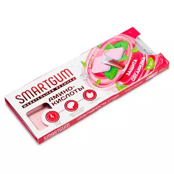 Аминокислоты Смартгам Защита организма кола, 10 шт, жевательная резинка (таблетка)