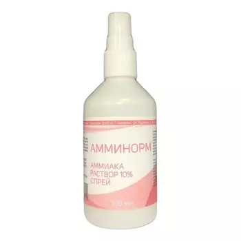 Аммиак Амминорм спрей 10% фл, 100 мл