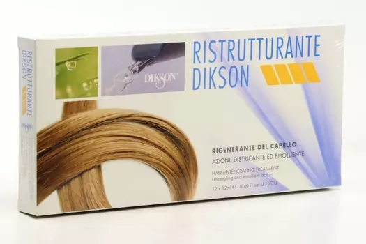 Ампула DIKSON Ristrutturante д/восстановления волос 12 мл, 12 шт