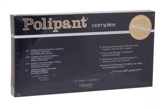 Ампулы DIKSON Polipant Complex против выпадения волос 10 мл, 12 шт